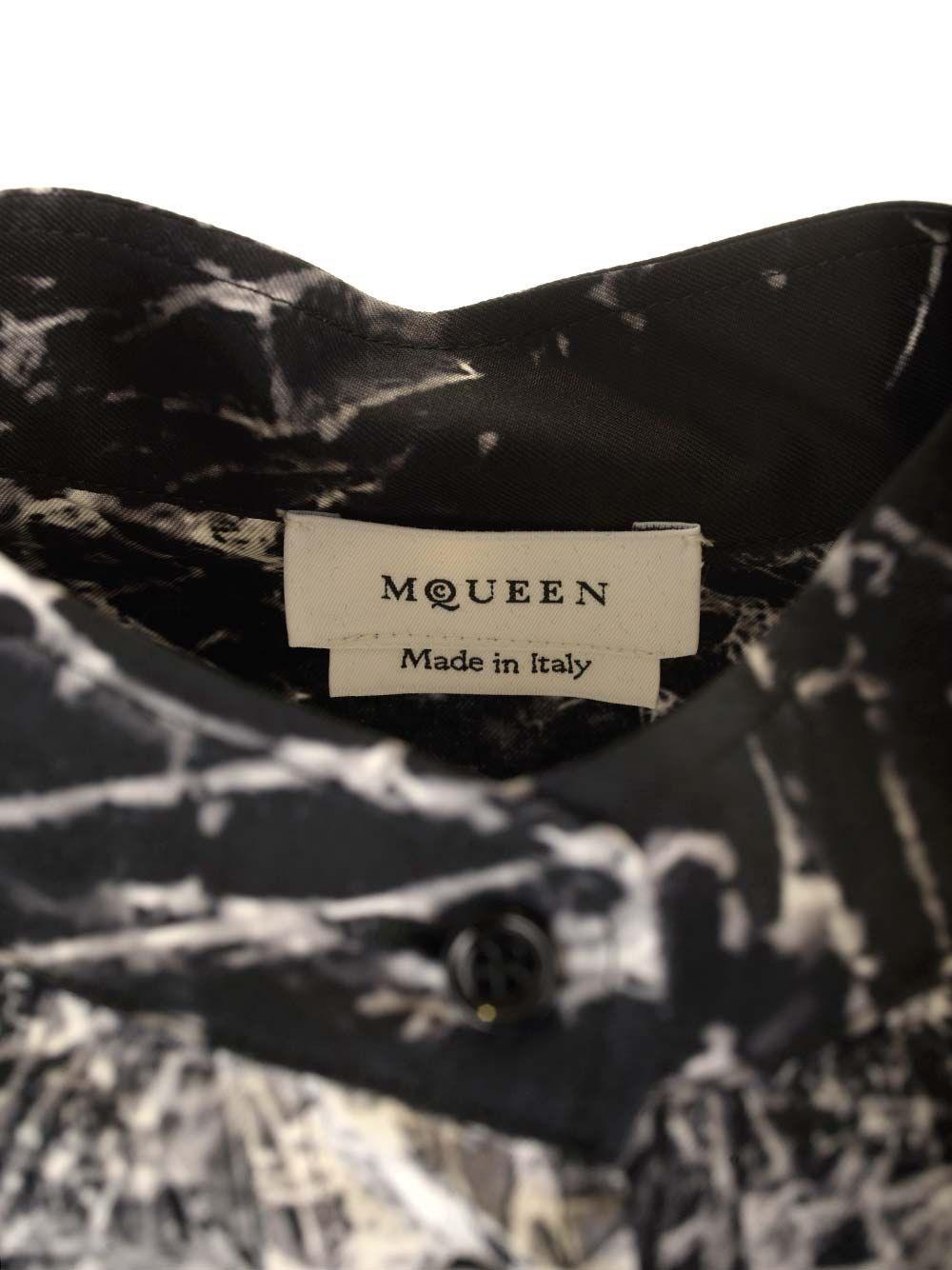 Al Duca D'Aosta Alexander Mcqueen DAY DRESS SMASHED SCREEN SILK TWILL