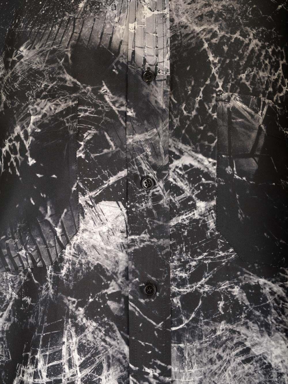 Al Duca D'Aosta Alexander Mcqueen DAY DRESS SMASHED SCREEN SILK TWILL