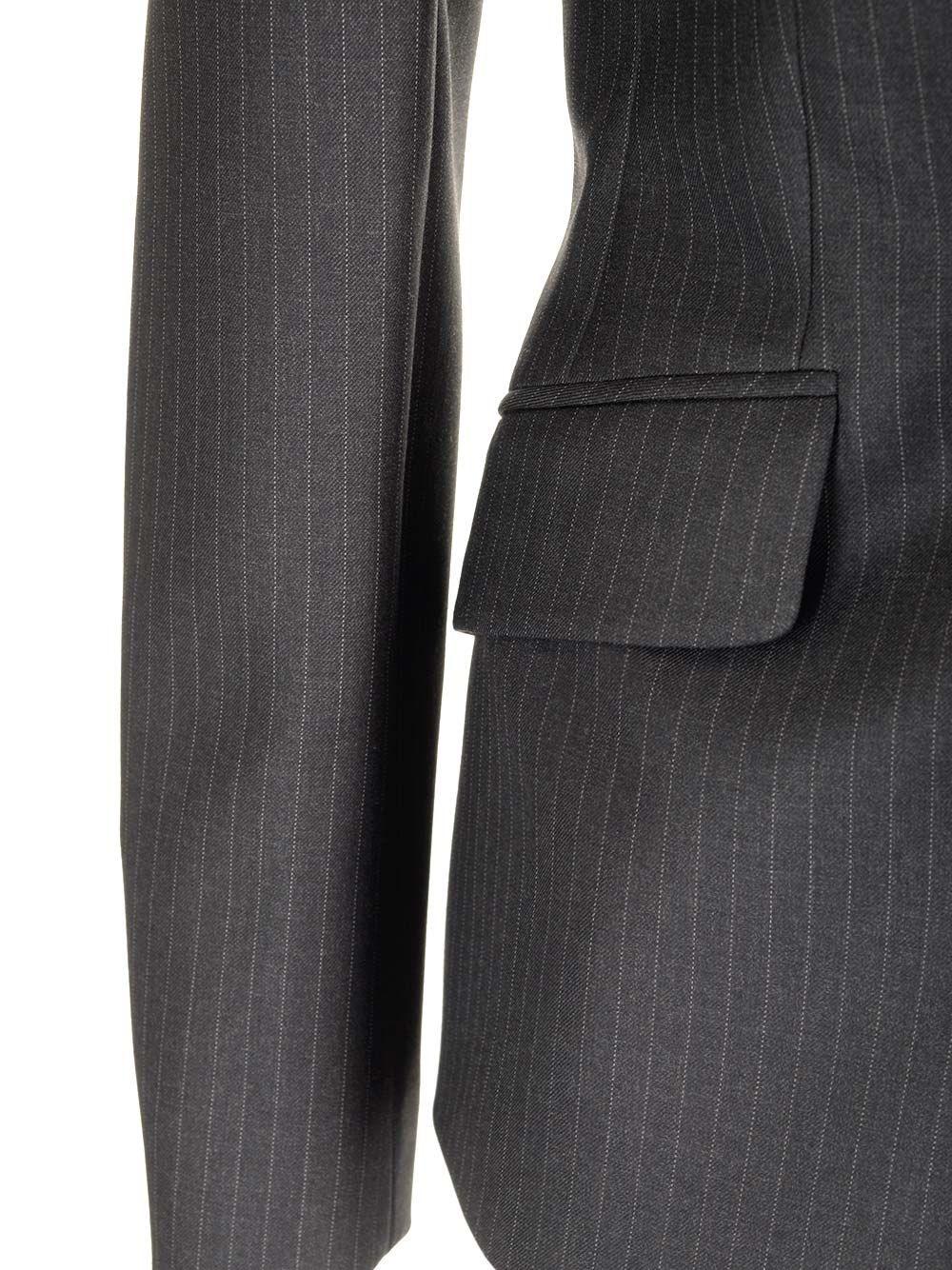 Al Duca D'Aosta Alexander Mcqueen Giacca Monopetto Con Motivo Gessato