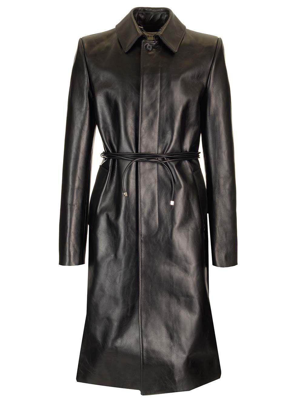 Al Duca D'Aosta Alexander Mcqueen Impermeabile In Pelle