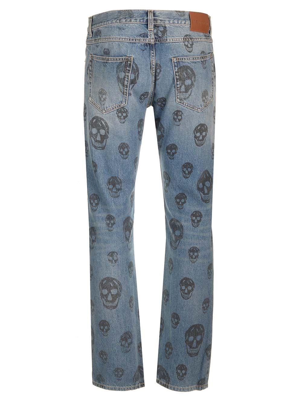 Al Duca D'Aosta Alexander Mcqueen Jeans Baggy Skull