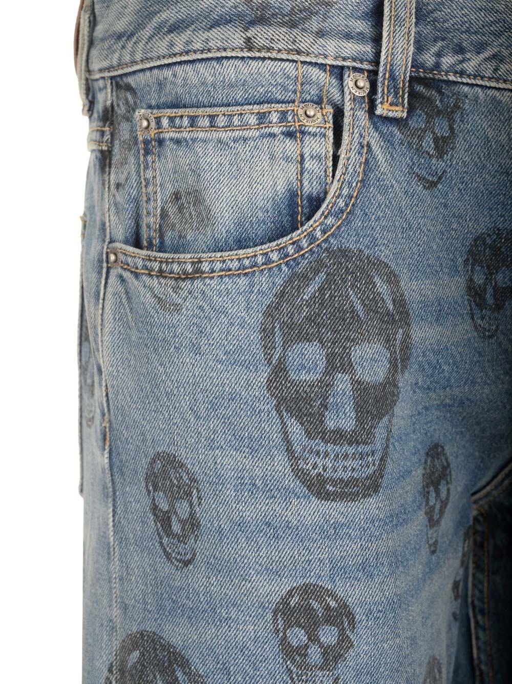 Al Duca D'Aosta Alexander Mcqueen Jeans Baggy Skull