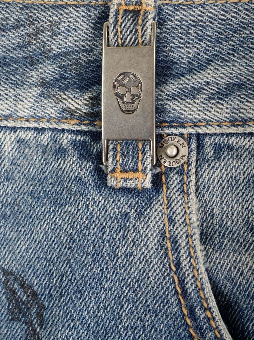 Al Duca D'Aosta Alexander Mcqueen Jeans Baggy Skull