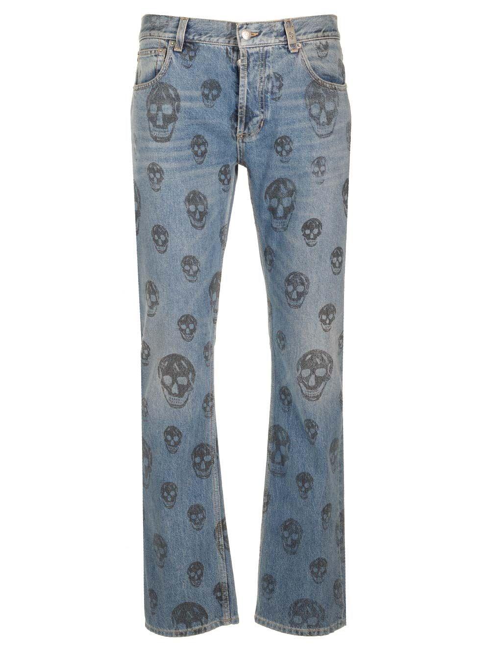 Al Duca D'Aosta Alexander Mcqueen Jeans Baggy Skull