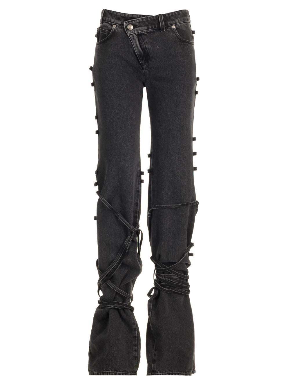 Al Duca D'Aosta Alexander Mcqueen Jeans slim fit con cinturini