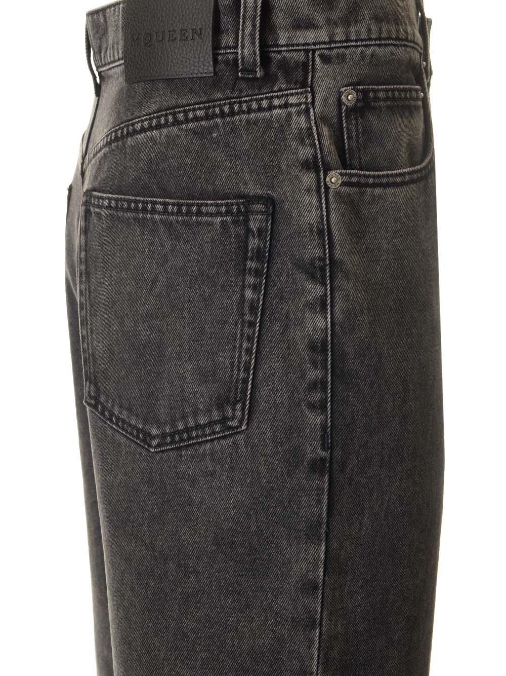 Al Duca D'Aosta Alexander Mcqueen Jeans Vita BassaLOW RISE BAGGY JEAN STONE WASH
