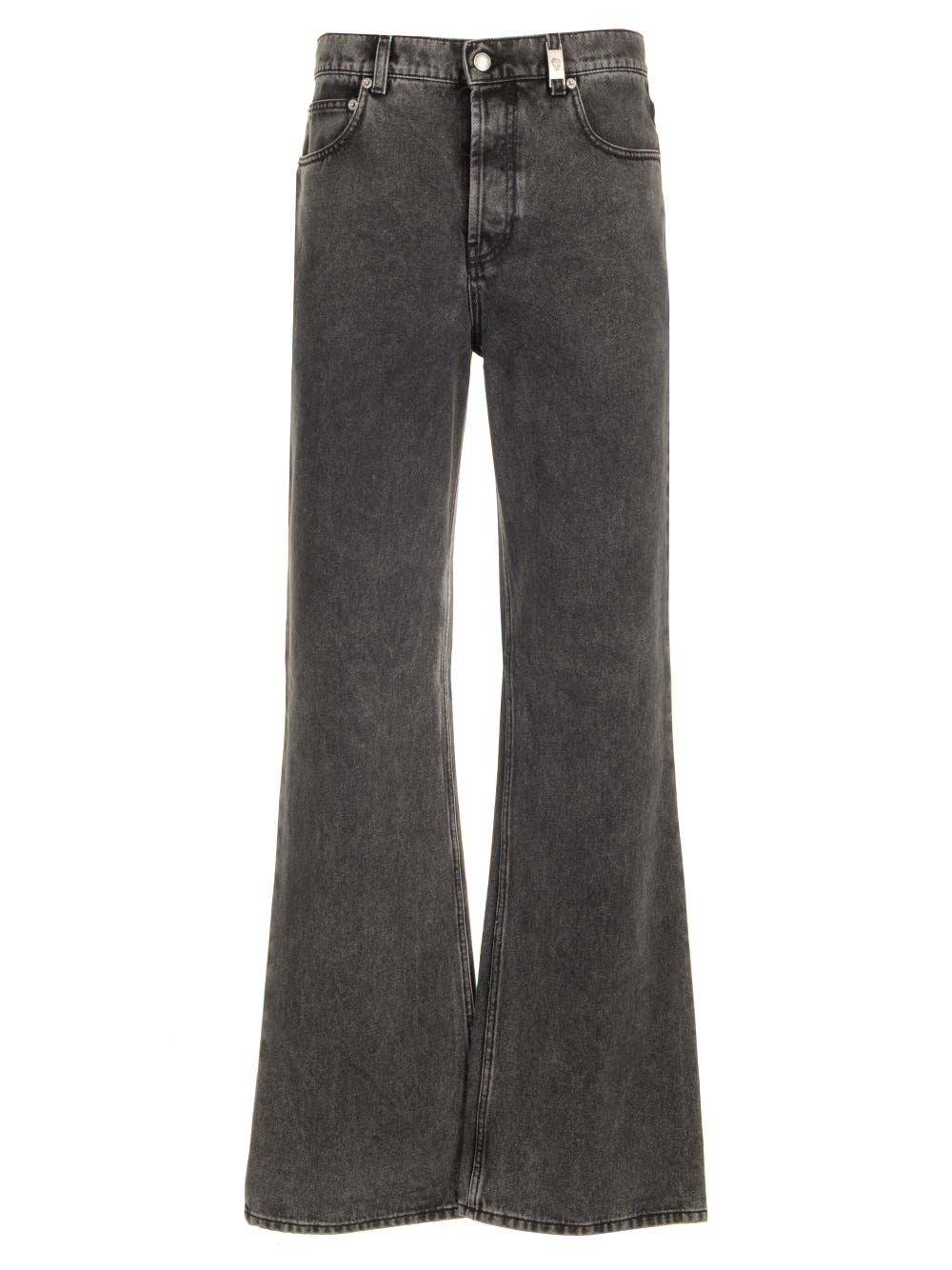 Al Duca D'Aosta Alexander Mcqueen Jeans vita bassaLOW RISE BAGGY JEAN STONE WASH