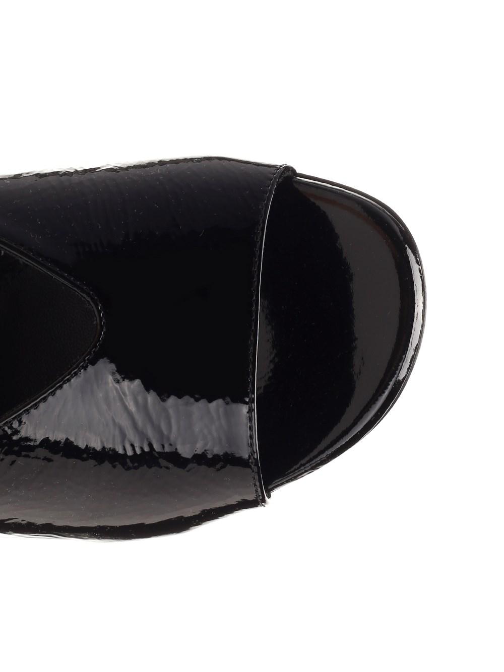 Al Duca D'Aosta Alexander Mcqueen Mule In Pelle Laccata