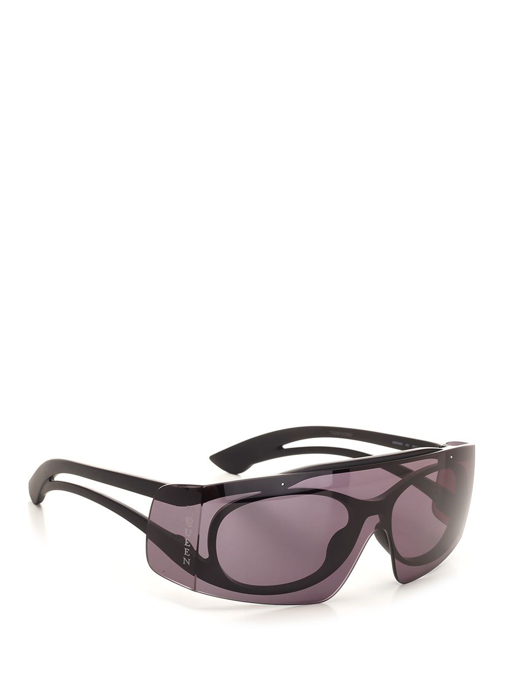 Al Duca D'Aosta Alexander Mcqueen Occhiali Da Sole Bicolore In Nero/fumé