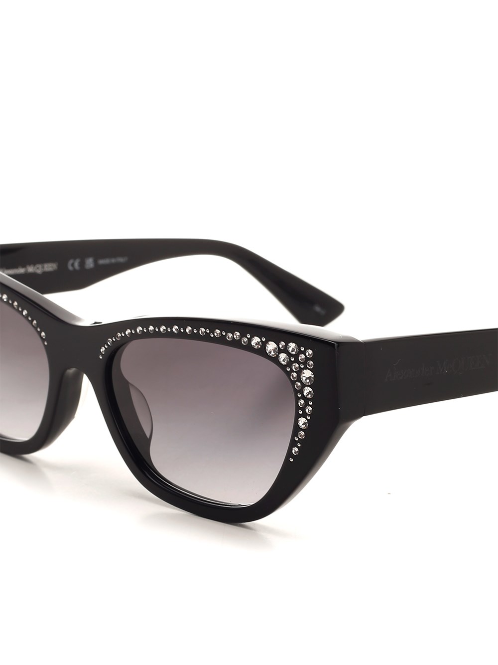 Al Duca D'Aosta Alexander Mcqueen Occhiali Da Sole Con Pavè Di Cristalli