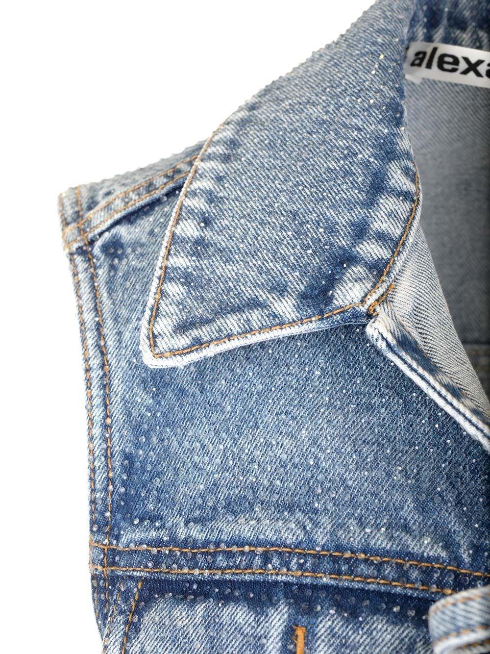 Al Duca D'Aosta Alexander Wang Gilet In Jeans Chiaro