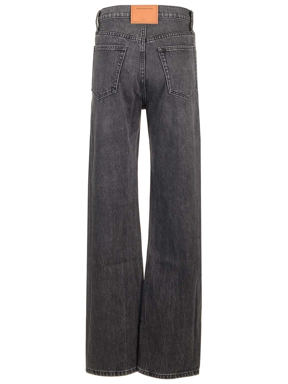 Al Duca D'Aosta Alexander Wang Jeans Con Patch Logo