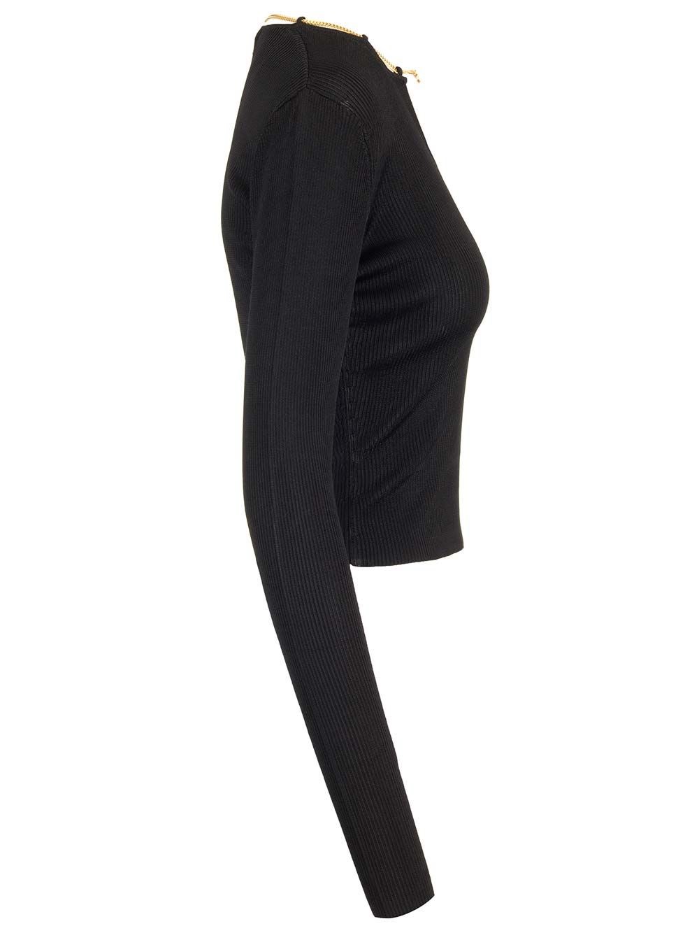 Al Duca D'Aosta Alexander Wang Maglia Con Targhetta Con Logo Oro