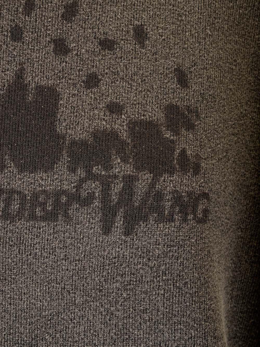 Al Duca D'Aosta Alexander Wang UNISEX HOODIE WITH DISTRESSED SKYLINE LOGO GRAPHIC WASHED CHARCOAL