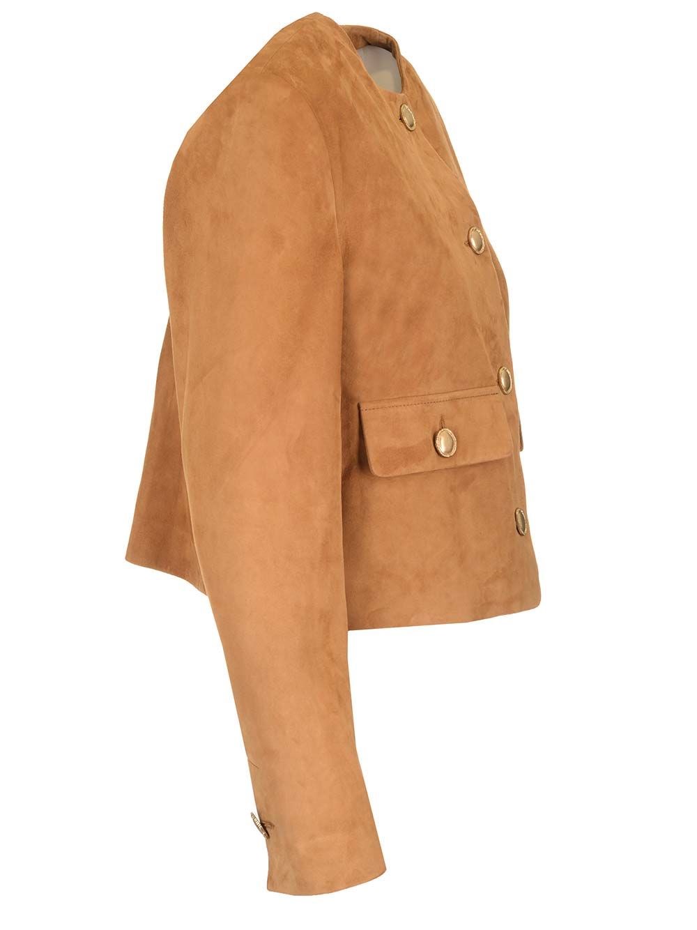 Al Duca D'Aosta Arma Giacca In Pelle Scamosciata "Gaya"