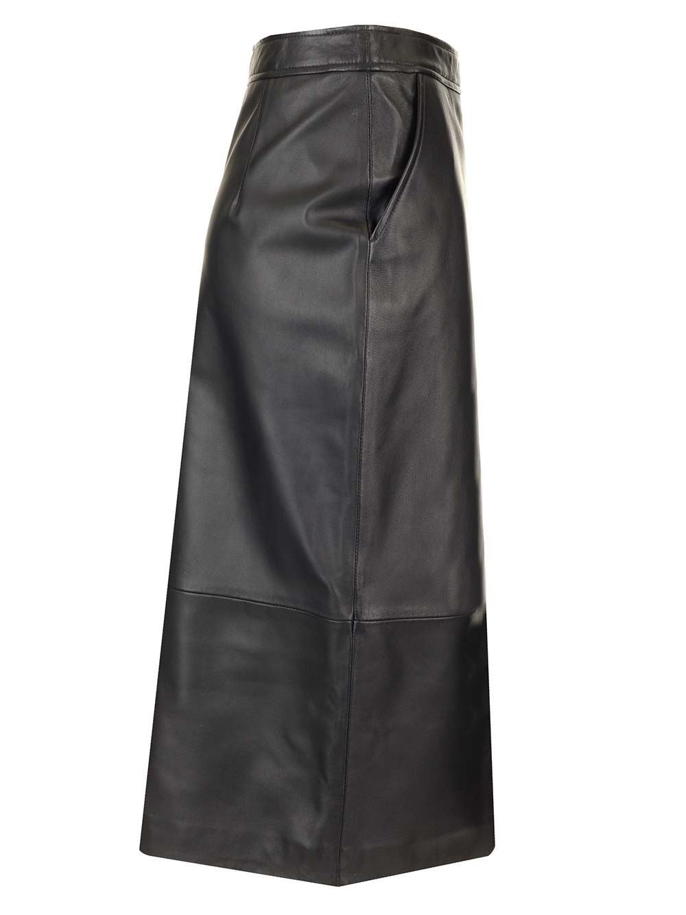 Al Duca D'Aosta Arma Gonna A Tubino In Pelle "Arkina"