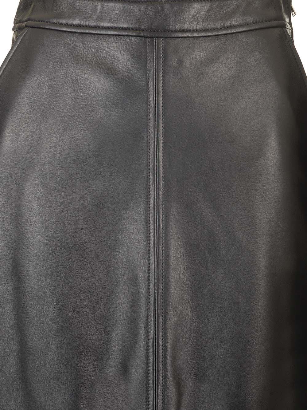 Al Duca D'Aosta Arma Gonna A Tubino In Pelle "Arkina"