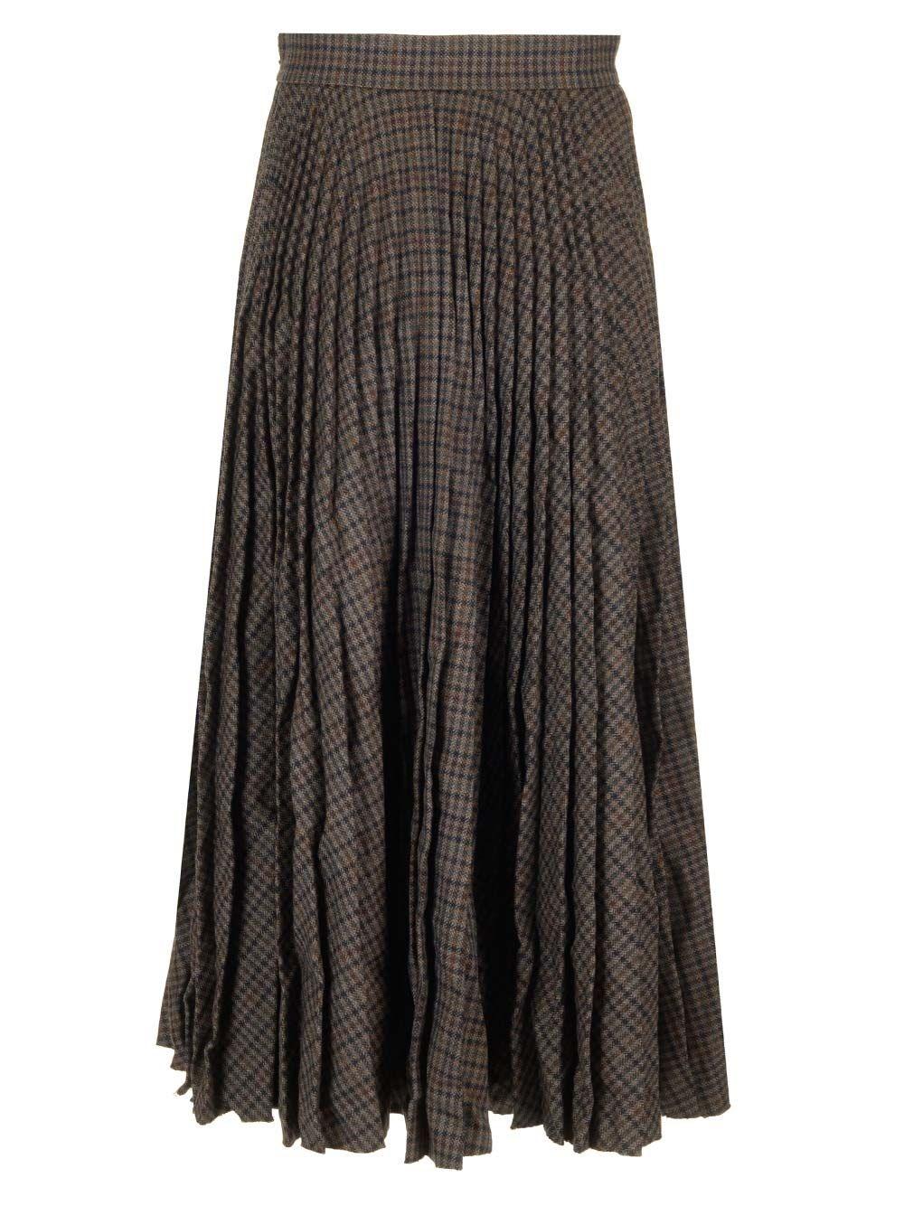 Al Duca D'Aosta Balenciaga Gonna A Pieghe Stropicciata