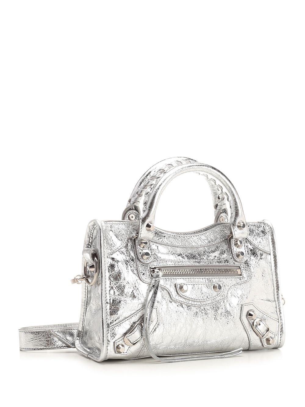 Al Duca D'Aosta Balenciaga Mini Bag "Le City" Argento