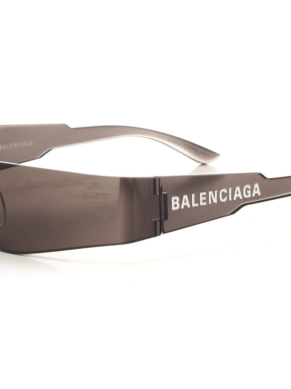 Al Duca D'Aosta Balenciaga OCCHIALI DA SOLE MONO RECTANGLE IN NERO