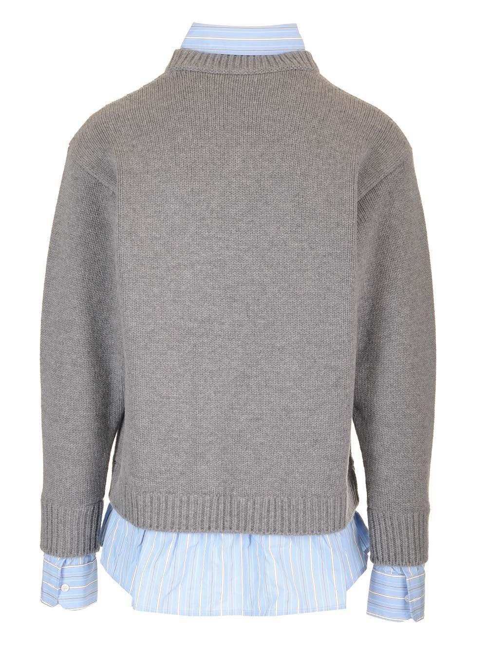 Al Duca D'Aosta Balenciaga Pullover V-neck Layered Con Camicia