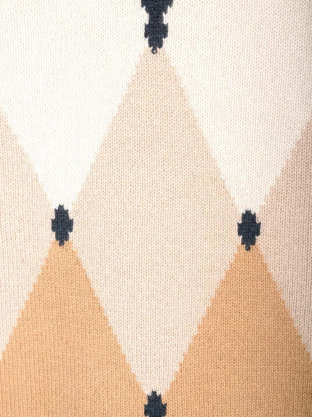 Al Duca D'Aosta Ballantyne MAGLIA A ROMBI IN CASHMERE DOPPIO FILO