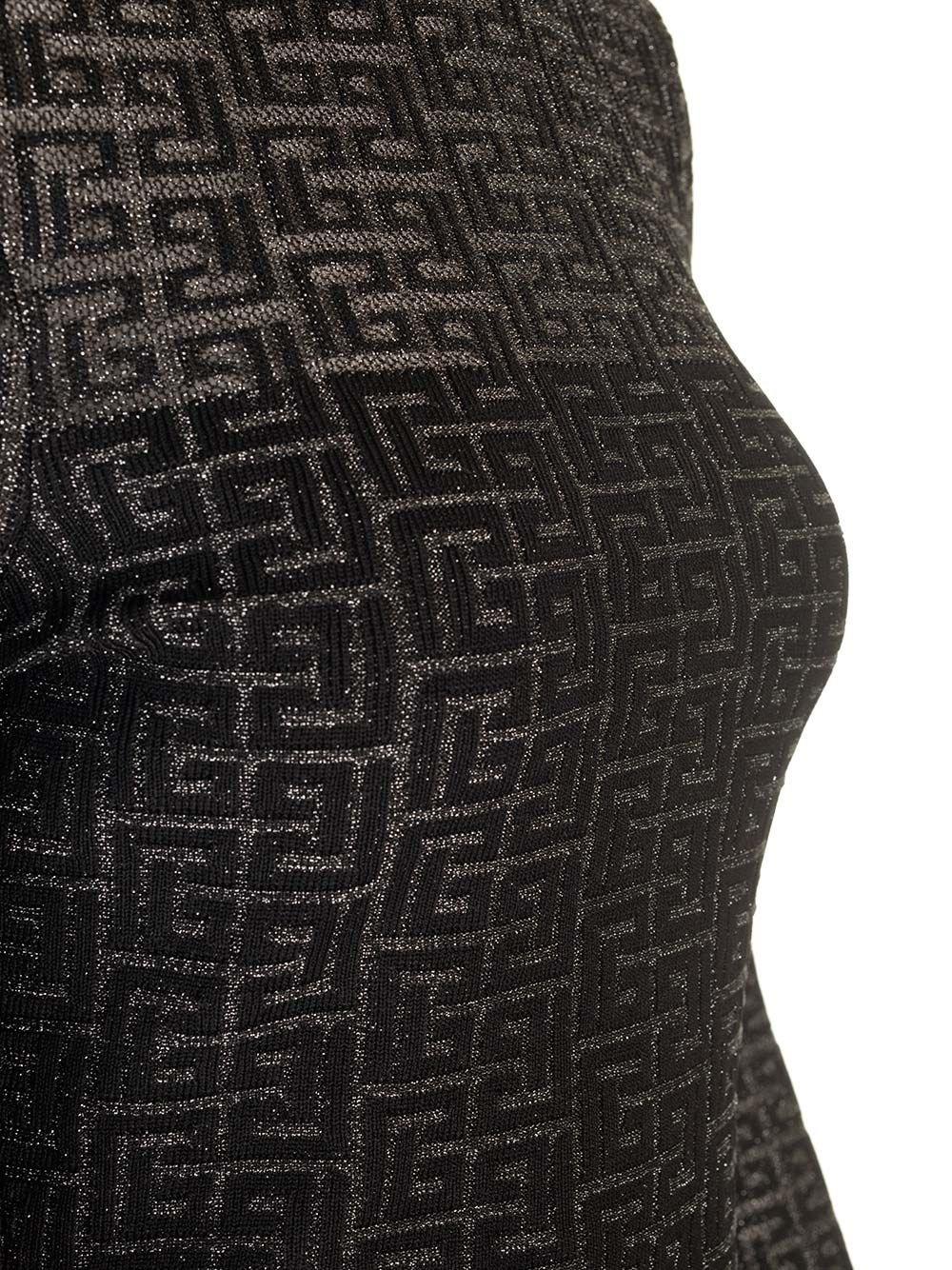 Al Duca D'Aosta Balmain Abito Con Monogramma PB Labirinto