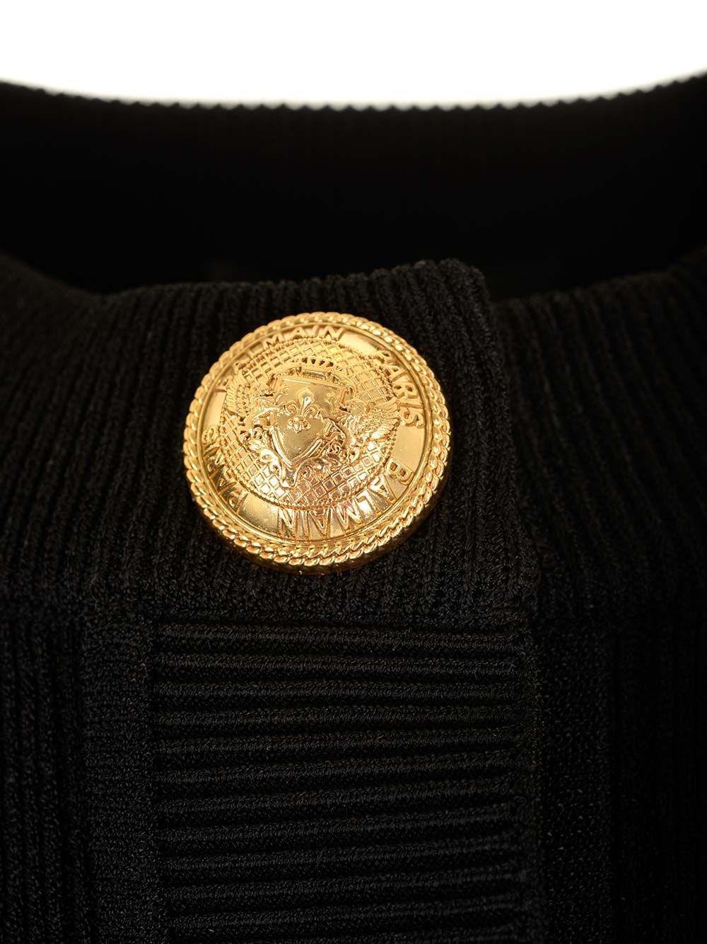 Al Duca D'Aosta Balmain Cardigan Con Bottoni Goffrati