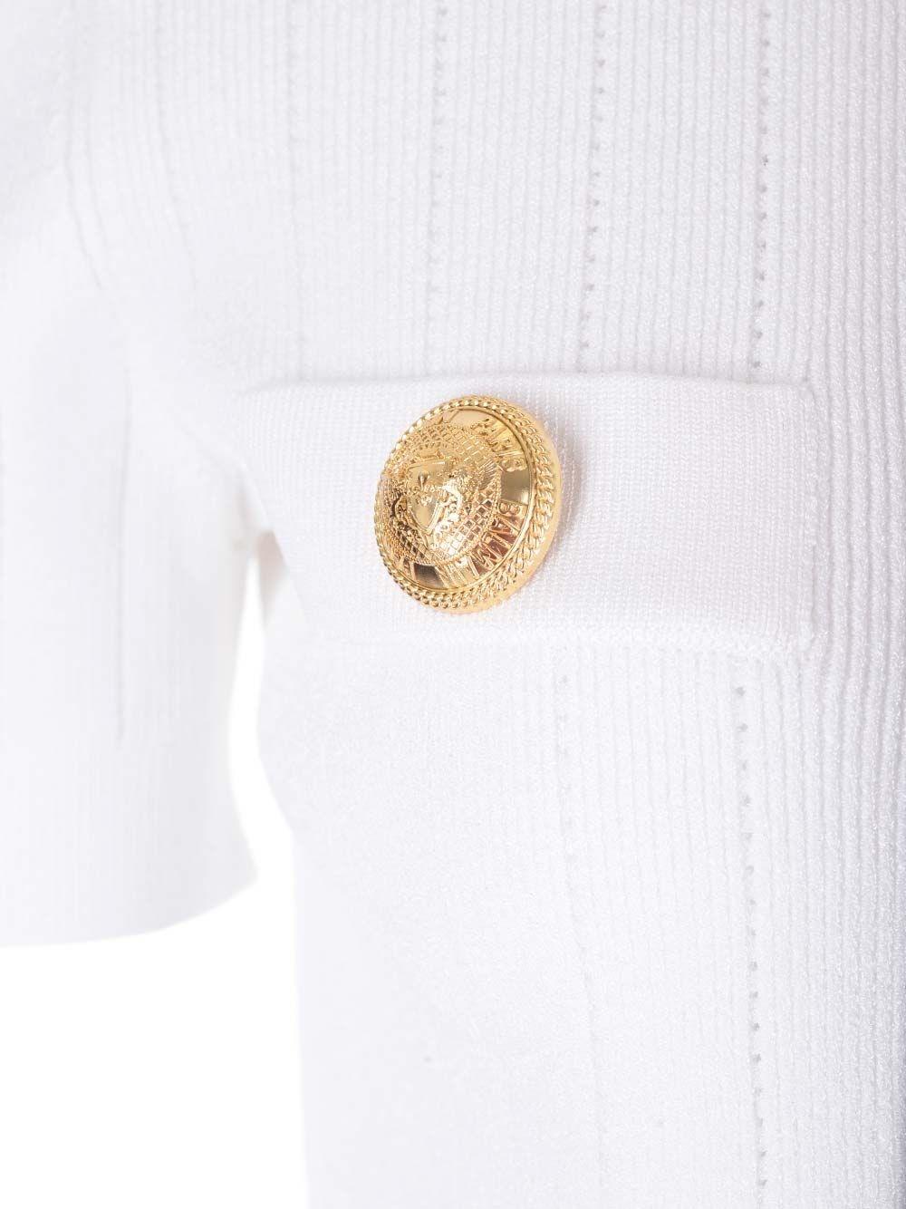 Al Duca D'Aosta Balmain Cardigan Con Bottoni Goffrati