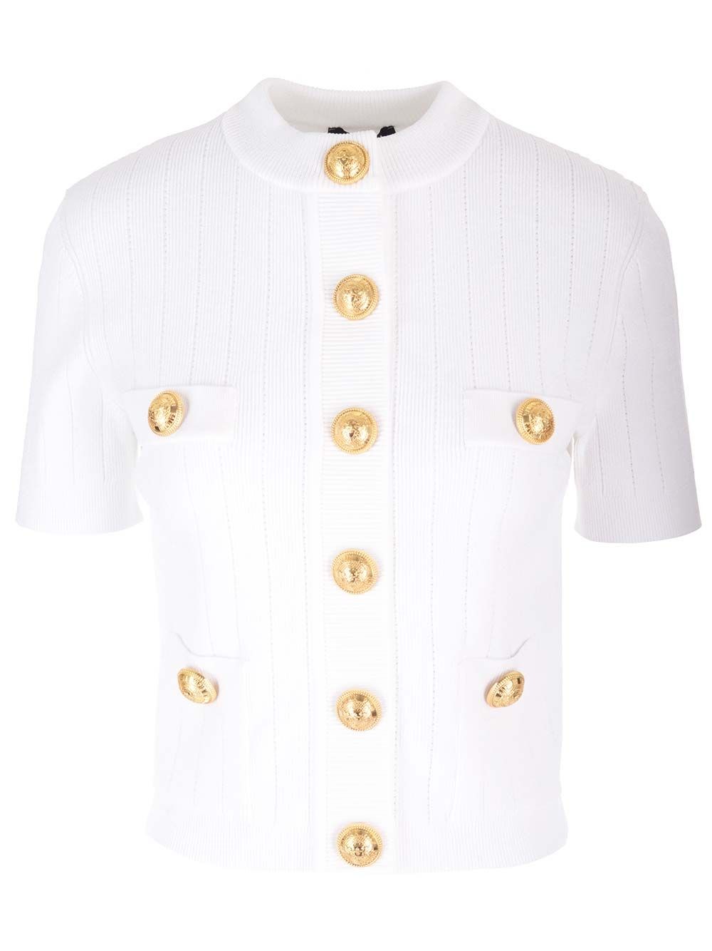 Al Duca D'Aosta Balmain Cardigan con bottoni goffrati