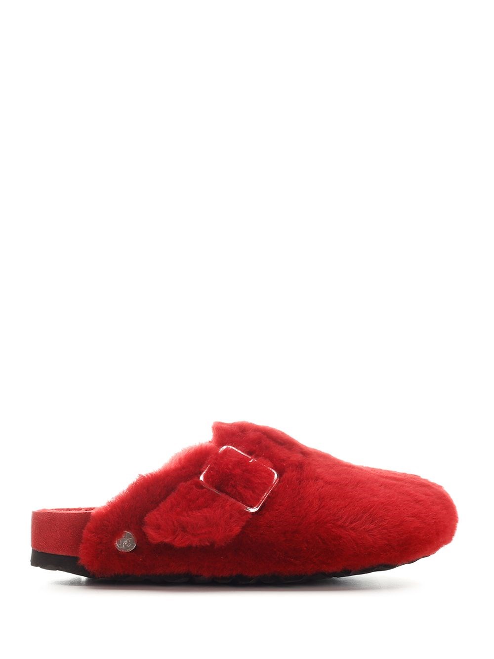 Al Duca D'Aosta Birkenstock 1774 Sabot "Boston" in shearling rosso