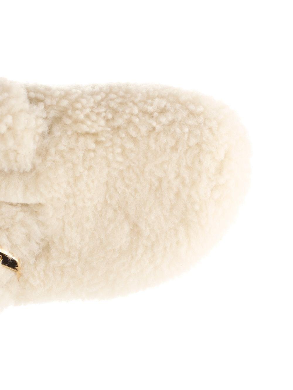 Al Duca D'Aosta Birkenstock Slipper "Boston Big Buckle" In Shearling