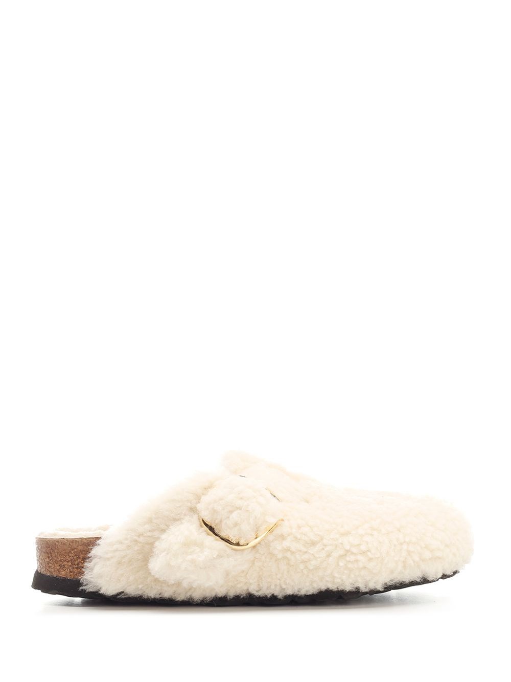 Al Duca D'Aosta Birkenstock Slipper "Boston Big Buckle" in shearling