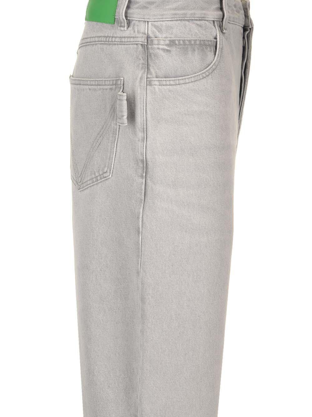 Al Duca D'Aosta Bottega Veneta Jeans In Denim Lavaggio Light Grey