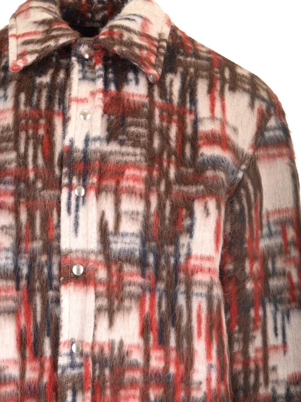 Al Duca D'Aosta Bottega Veneta Overshirt A Quadri In Alpaca