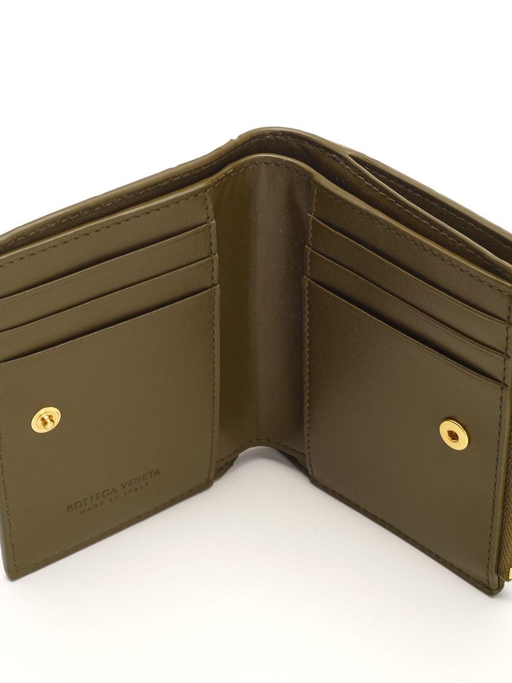 Al Duca D'Aosta Bottega Veneta Portafoglio Intrecciato Bi-Fold Piccolo