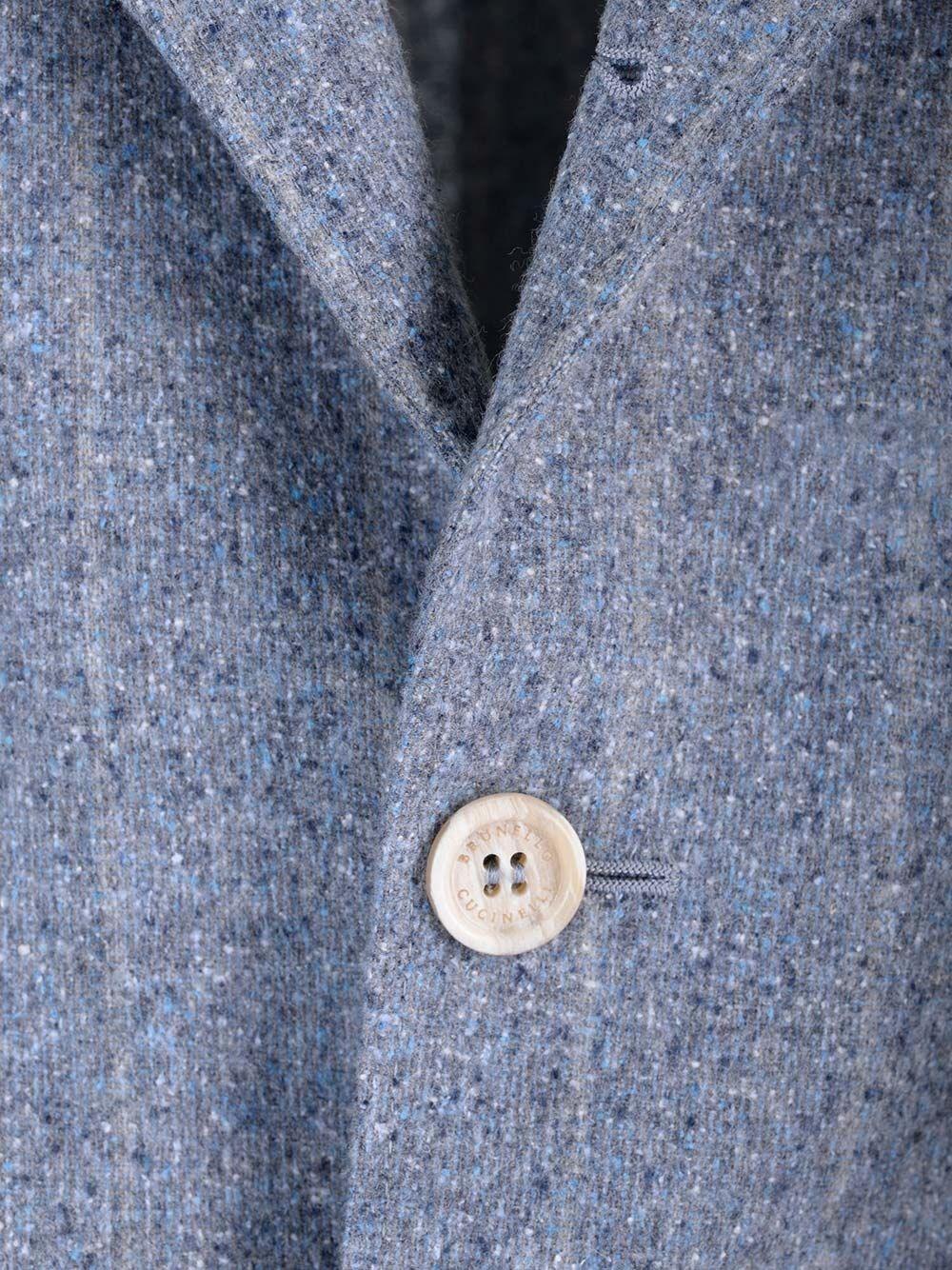 Al Duca D'Aosta Brunello Cucinelli Abito Gessato Di Seta Lana E Cashmere