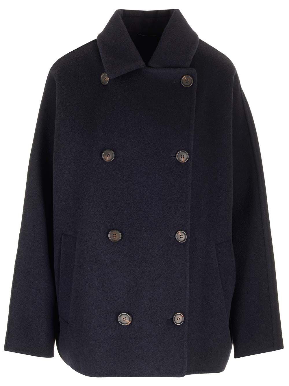 Al Duca D'Aosta Brunello Cucinelli Caban in panno cashmere e lana double