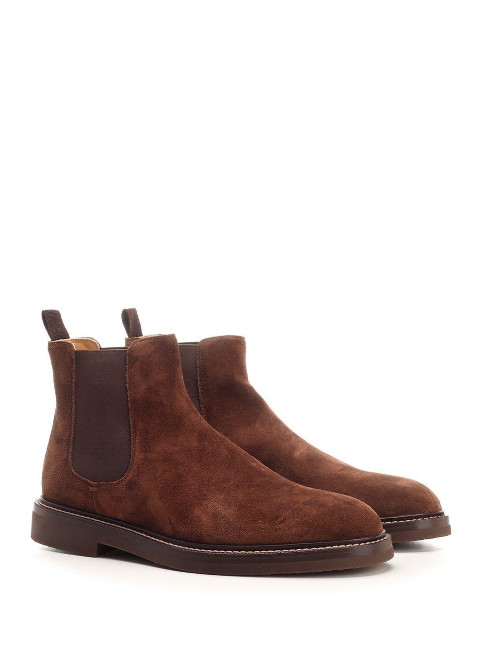 Al Duca D'Aosta Brunello Cucinelli Chelsea Boot In Camoscio