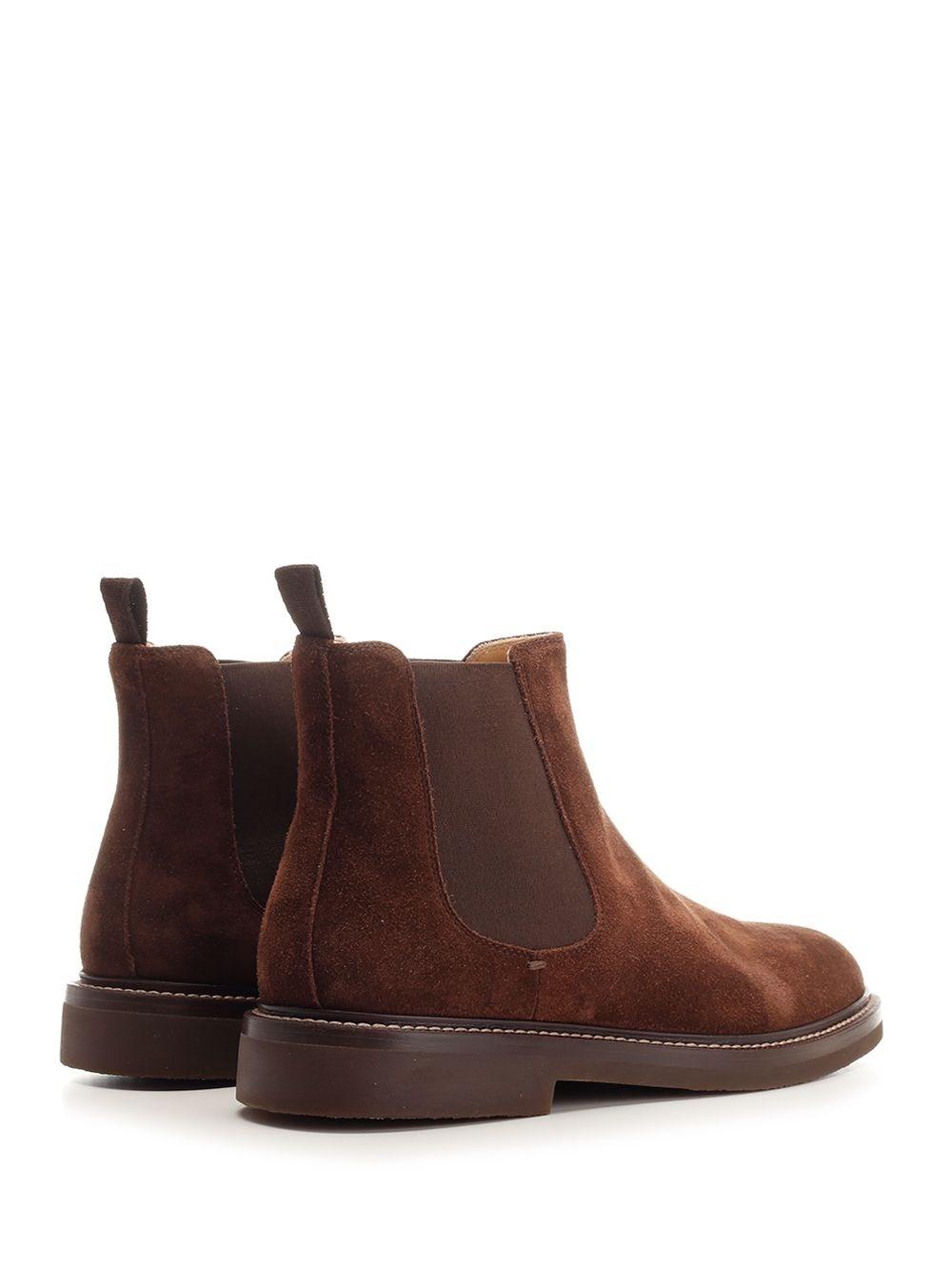 Al Duca D'Aosta Brunello Cucinelli Chelsea Boot In Camoscio
