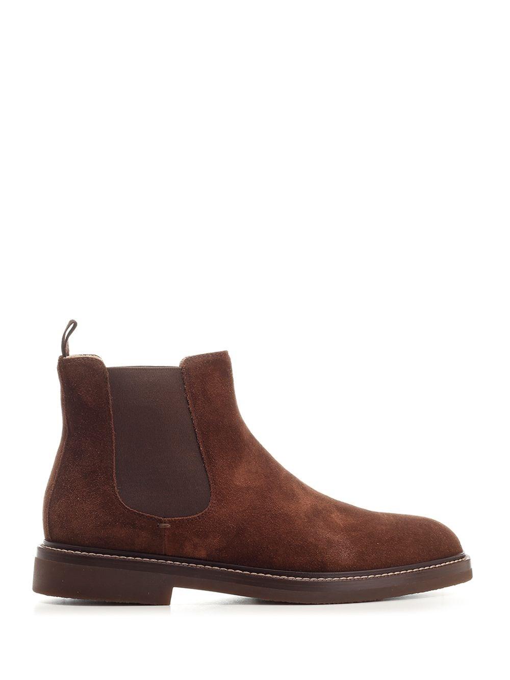 Al Duca D'Aosta Brunello Cucinelli Chelsea Boot In Camoscio