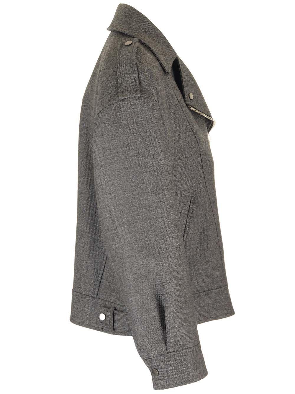 Al Duca D'Aosta Brunello Cucinelli Giacca Biker In Lana Vergine