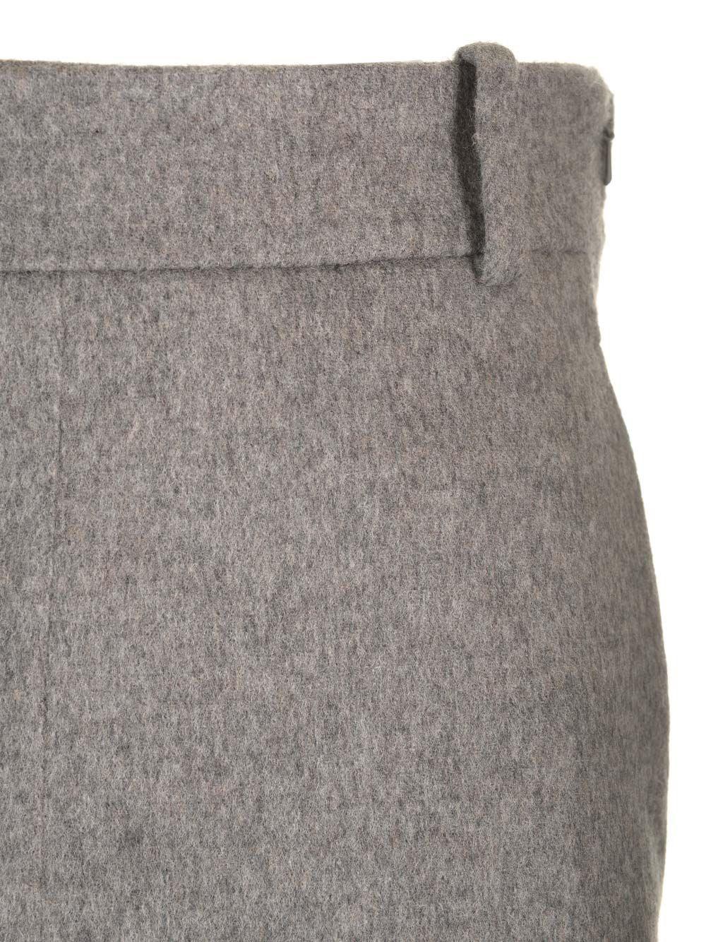 Al Duca D'Aosta Brunello Cucinelli Gonna "Flute" In Tessuto Double