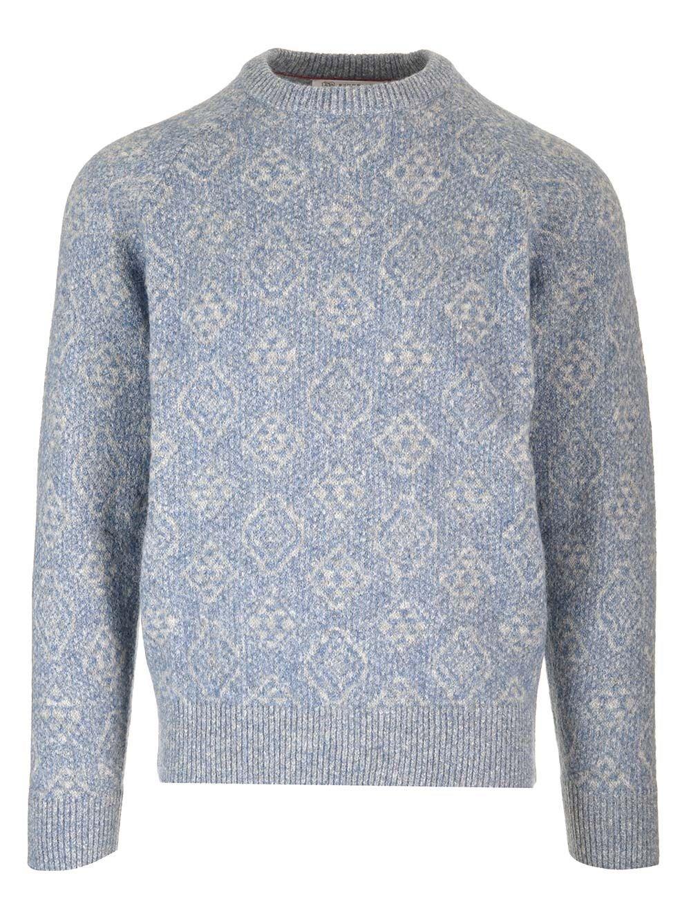 Al Duca D'Aosta Brunello Cucinelli Maglia "Geometric" Jacquard
