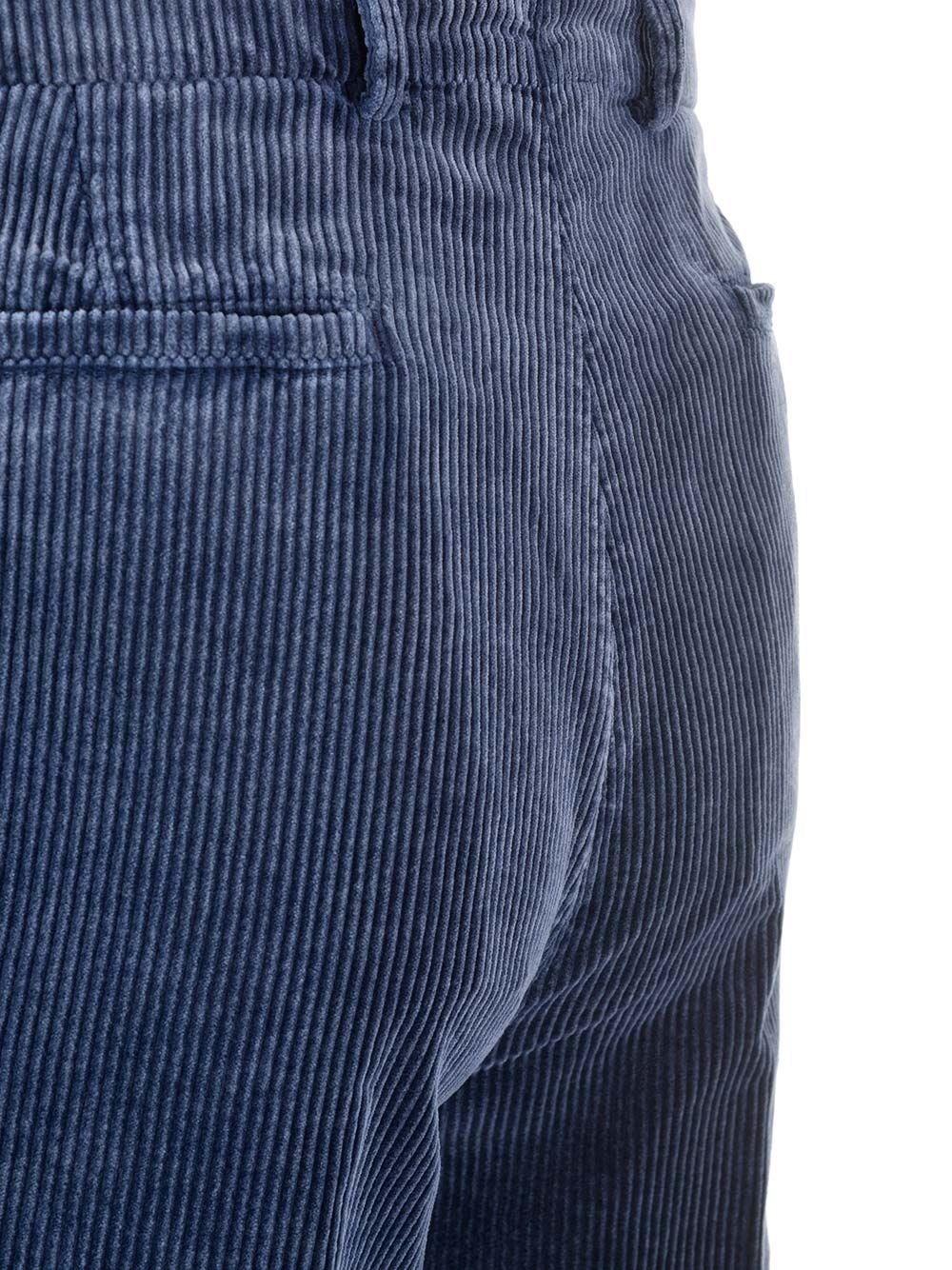 Al Duca D'Aosta Brunello Cucinelli Pantalone In Velluto Blu