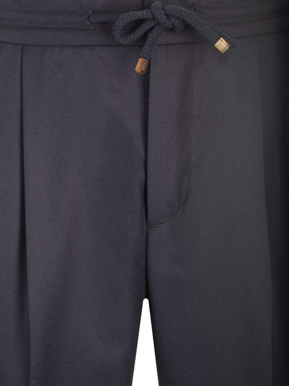 Al Duca D'Aosta Brunello Cucinelli Pantalone Leisure Fit In Flanella