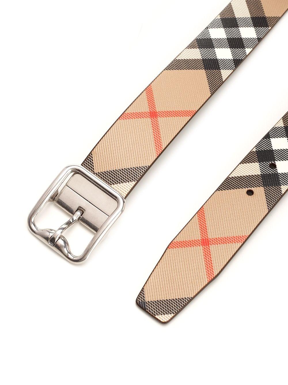 Al Duca D'Aosta Burberry Cintura B Buckle Check Reversibile
