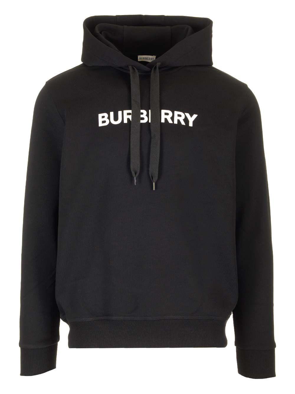 Al Duca D'Aosta Burberry Felpa In Cotone Con Cappuccio E Logo