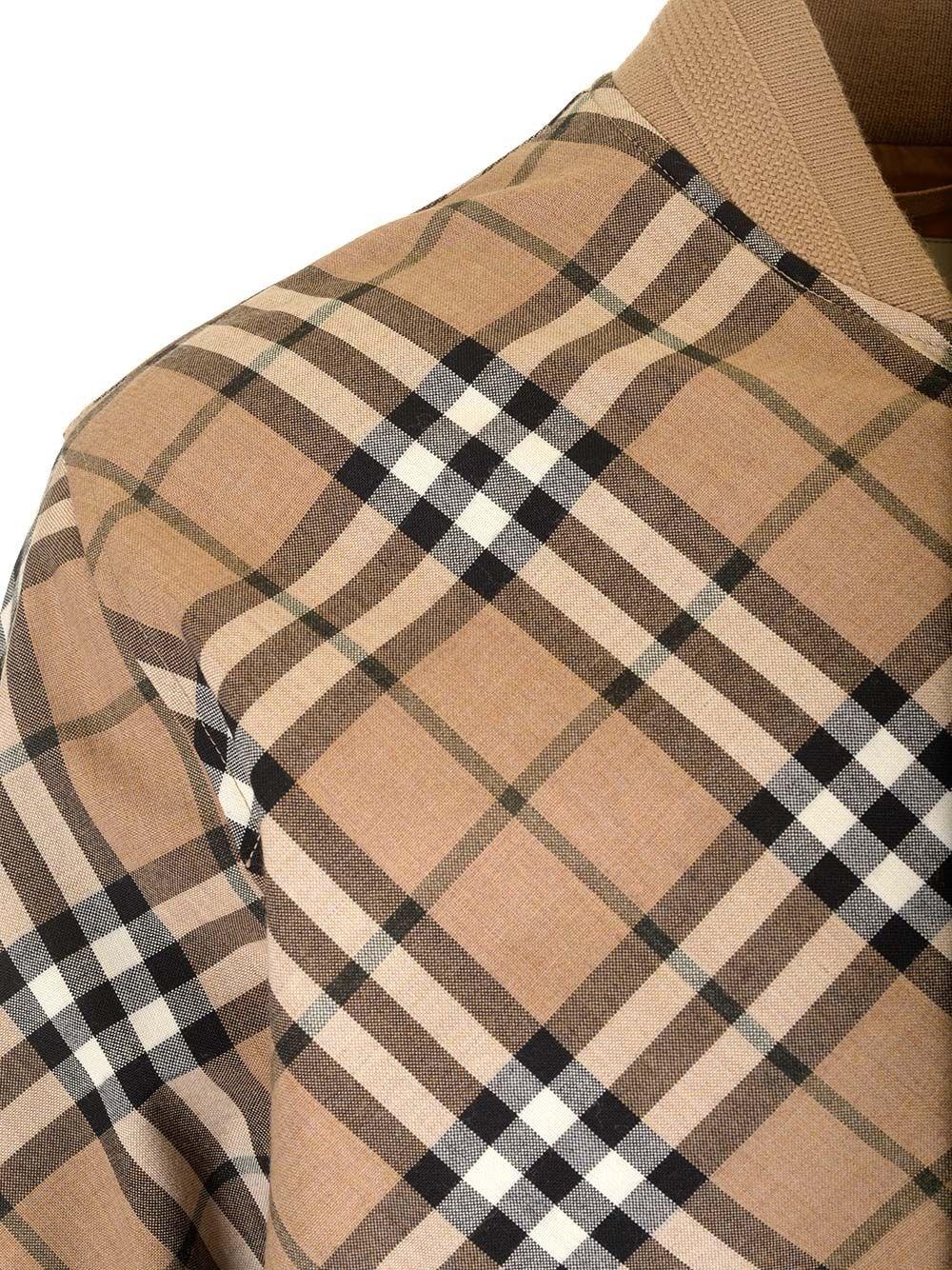 Al Duca D'Aosta Burberry Giacca Harrington In Misto Lana Check