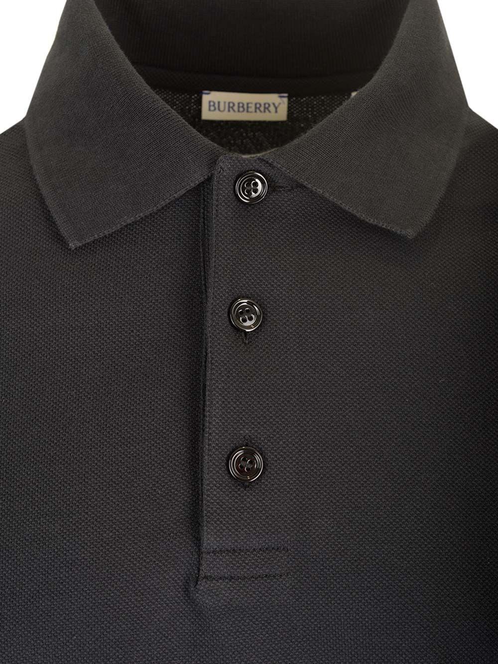 Al Duca D'Aosta Burberry Polo Mezze Maniche In Cotone